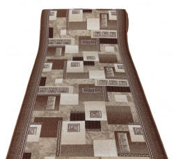 Print Traversa Model Print Germes , Maro , Suport Pasla, Latime 80 cm, 820 gr mp (Germes-810) Covor
