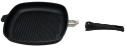 Swiss Diamond | XD63281iD indukciós tapadásmentes gyémánt felületű grill serpenyő levehető fogantyúval | 28x28 cm