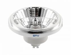 GTV LD-ES111NW11W25AG-01 LED FÉNYFORRÁS, A-G, AR111/ES111, 4000K, GU10, 11, 0W, AC220-240V, 25°, 900lm, 96mA, króm (LD-ES111NW11W25AG-01)