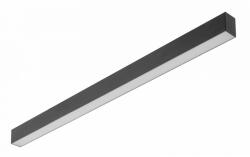 GTV LD-LUN40WNB-00-A LED lineáris lámpatest LUNA-A, 40W, 3200lm, AC220-240V, 50-60Hz, 100°, RA>80, PF>0, 9, AL/PC, 4000K, 120cm, fekete (LD-LUN40WNB-00-A)