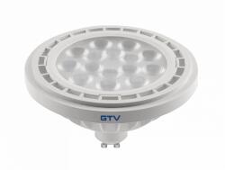 GTV LD-ES111WW13W40-00 LED FÉNYFORRÁS, A-G, AR111/ES111, 3000K, GU10, 12, 5W, AC220-240V, 40°, 1100lm, 109mA, fehér (LD-ES111WW13W40-00)