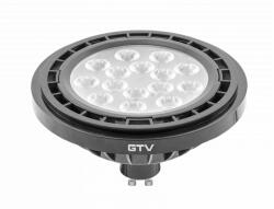 GTV LD-ES111NW13W40-10 LED FÉNYFORRÁS, A-G, AR111/ES111, 4000K, GU10, 12, 5W, AC220-240V, 40°, 1250lm, 109mA, fekete (LD-ES111NW13W40-10)