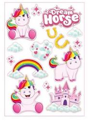 Toi-Toys Set stickere perete 3D Unicorn Dream Horse Toi-Toys TT46144A Decoratiune camera copii