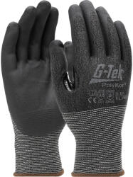 G-Tek G-TEK PolyKor kötött, nitrilmártott, érintőképernyő kompatibilis munkavédelmi kesztyű - Fekete - 09/L (GTEK-16-351-EN-9)