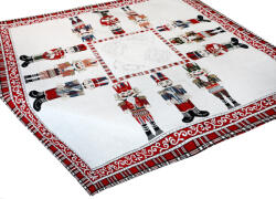 Mondo Italia Karácsonyi zsenília terítő Diótörő 90x90 cm Chenille IT035