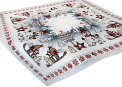 Mondo Italia Karácsonyi zsenília terítő Északi-sark 90x90 cm Chenille IT037A