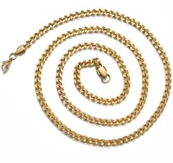  DE-34663 nyaklánc - Arany/40cm/3mm