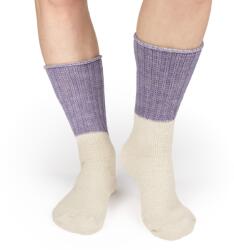 Vlnka Hosszított Merinó gyapjú zokni - lila zokniméret 39-42