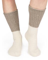 Vlnka Hosszított Merinó gyapjú zokni - barna zokniméret 35-38