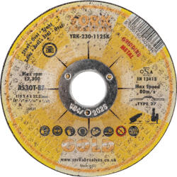 York - 115X4X22.23MM AS30T-BF DPCTISZTÍTÓKORONG (YRK2301125K)