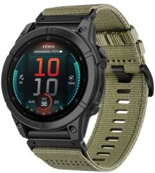  CANVAS Cserélhető szíj Garmin Fenix E 47mm OLIVE GREEN