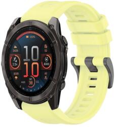 SILICONE Cserélhető szíj Garmin Fenix 8 51mm sárga