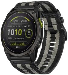  VÁSZON Cserélhető szíj Garmin Enduro 3-hoz szürke-fekete
