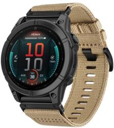  CANVAS Cserélhető szíj Garmin Fenix E 47mm világosbarna