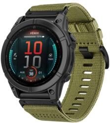  CANVAS Cserélhető szíj Garmin Fenix E 47mm ARMY GREEN
