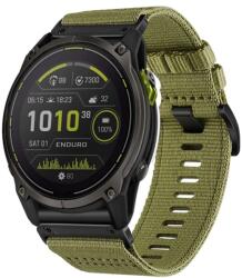  CANVAS Cserélhető szíj Garmin Enduro 3 OLIVE GREEN-hoz