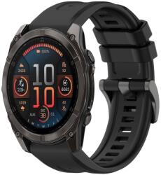 SILICONE Cserélhető szíj Garmin Fenix 8 51mm fekete