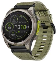  VÁSZON Cserélhető szíj Garmin Fenix 8 51mm zöld