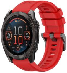 SILICONE Cserélhető szíj Garmin Fenix 8 51mm piroshoz