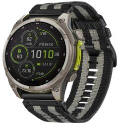 CANVAS Cserélhető szíj Garmin Fenix 8 47mm szürke-fekete