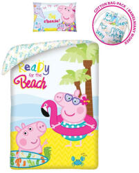  Peppa malac Beach ágyneműhuzat 140×200cm, 70×90 cm (HAX601042) - szukits
