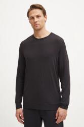 Calvin Klein Underwear hosszú ujjú pizsama fekete, sima, 000NM2234E - fekete XL