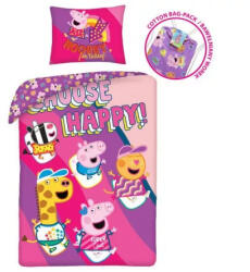 Halantex Peppa malac ágyneműhuzat 140×200cm, 70×90 cm (HAX600458)
