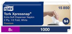 Tork Xpressnap Extra Soft fehér adagolós szalvéta N4 2 rétegű 1/4 hajtás 1000 lap/ csomag