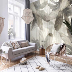 Wallvision Falpanel hatású levélmintával fotótapéta 368x254cm
