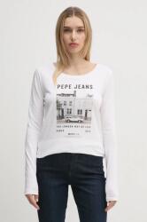 Pepe Jeans hosszú ujjú GWEN női, fehér, PL505977 - fehér XS