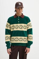 Drôle de Monsieur felső Le Polo Sweat TressE zöld, férfi, nyomott mintás, E. PL133. CO171. DGN Le Polo Sweat TressE - zöld M