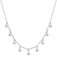 BeSpecial Colier argint cu stelute placat cu rodiu (CST0062)