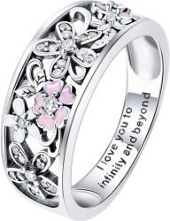 BeSpecial Inel argint 925 cu floricele - I love you to infinity and beyond - Be Nature IST0055 (IST0055)