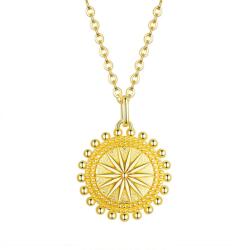 BeSpecial Colier argint Simbolul Soarelui placat cu aur (CST0078)