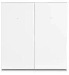 Rovo Intrerupator Smart Rovo 1081WL, 2 canale, Wifi si Bluetooth, Tuya, Life Smart, Alexa si Google Assistant, fara nul (DS-1081WL-2)
