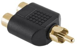 Cabletech Adaptor RCA la 2x RCA mama aurit Cabletech (ZLA0307)