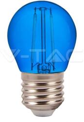 V-TAC Bec LED G45 E27 2W cu filament lumina albastra V-TAC (SKU-7412)