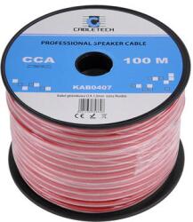 Cabletech Cablu difuzor super flexibil CCA 2x1mm alb/rosu Cabletech KAB0407 (KAB0407)