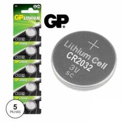 GP Batteries Baterii buton litiu GP CR2032 3V 220mAh 20x3.2mm 5buc/blister (GPCR2032-BL5)