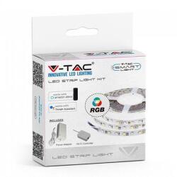 V-TAC Kit banda LED SMART Google Home & Alexa SMD5050 RGB 60LED/m 10W/m 1000lm/m IP20 5m V-TAC (SKU-2583)