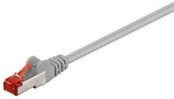 Goobay Cablu retea PiMF CAT6e SFTP 0.25m 2x RJ45 cupru ecranat gri Goobay (93212)