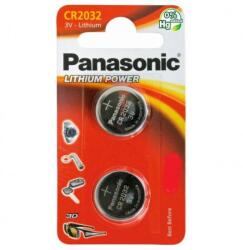 Panasonic Baterii CR2032 Panasonic 3V LITHIUM 20x3.2mm 2buc blister (CR-2032EL/2B)