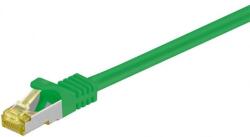 Goobay Cablu patch SFTP CAT7 0.25m verde 2x RJ45 cupru ecranat Goobay (91568)