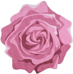 Vitaus Килим Rose Duro, ⌀ 80 cm Pembe - Vitaus (FGR-S138-80x80)