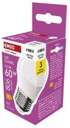 EMOS ZQ6E43 Classic Mini Globe E27/6, 5 W(60 W)/806 lm /természetes fehér LED izzó (ZQ6E43) - bestbyte
