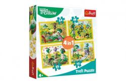 Teddies Puzzle 4 în 1 Familie Treflici într-o cutie 28 x 28 x 6 cm (89134337)