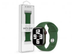 DEVIA Silicone Deluxe Series Apple Watch 38/40/41mm szilikon sport szíj zöld (ST364488) (ST364488)