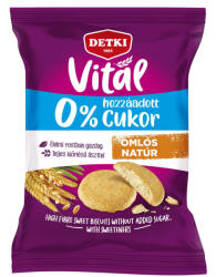 DETKI Vitál édes-omlós keksz hozzáadott cukor nélkül - 180 g - kamraellato