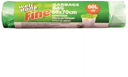 Well Done Fine szemeteszsák 60 l /zöld/ zsinóros 10x60l (5998466115756)