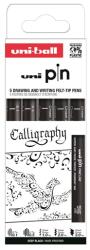 uni Pin Calligraphy 5 darabos rajzmarker készlet (2UPIN5PASP015) - officedepot